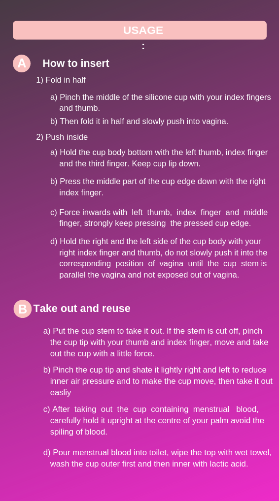 Sassy Chick Menstrual Cup