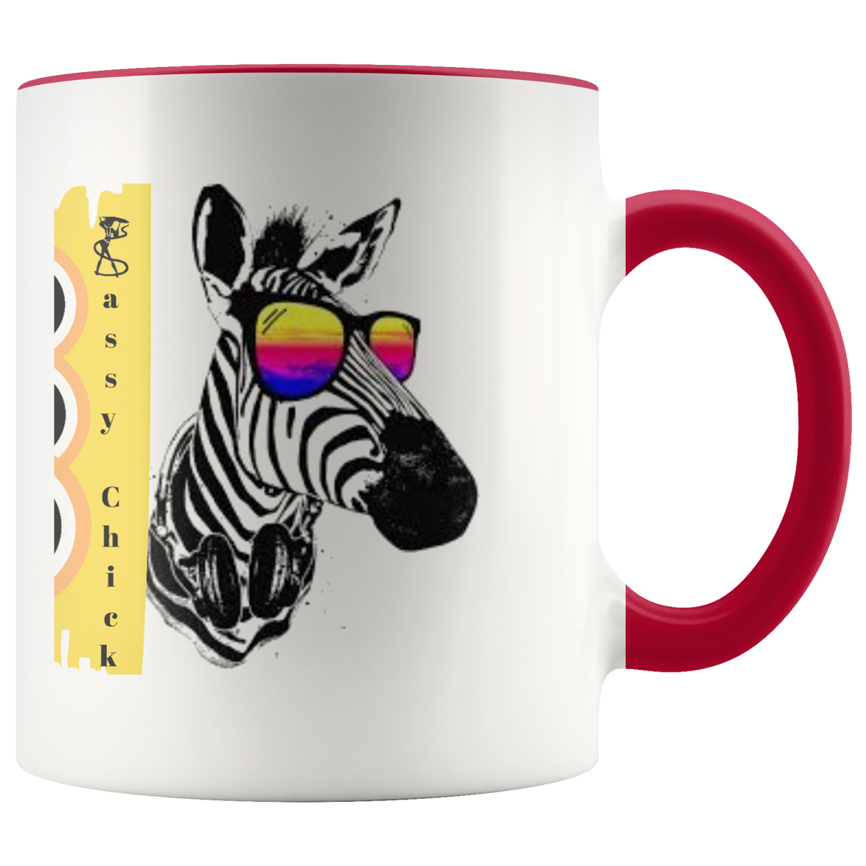 Mug Zebra Ceramic Accent Mug - Red | Shop Sassy Chick