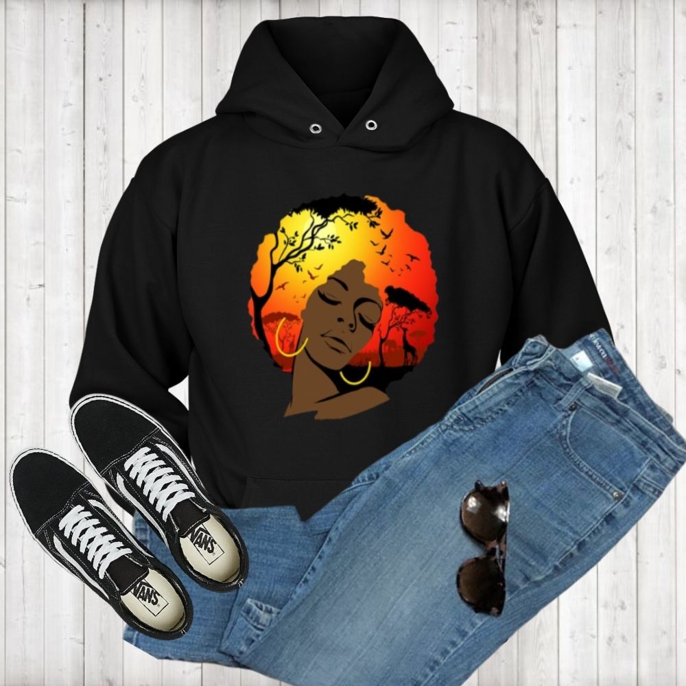 Afro Lady Hoodies