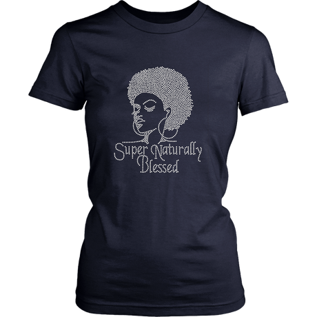 Super Natural Women's Unisex T-Shirt - Navy | Shop Sassy Chick