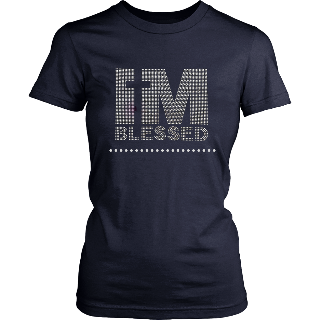 I'm Blessed Women's Unisex T-Shirt - Navy | Shop Sassy Chick