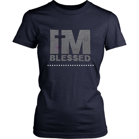 I'm Blessed Women's Unisex T-Shirt - Navy | Shop Sassy Chick