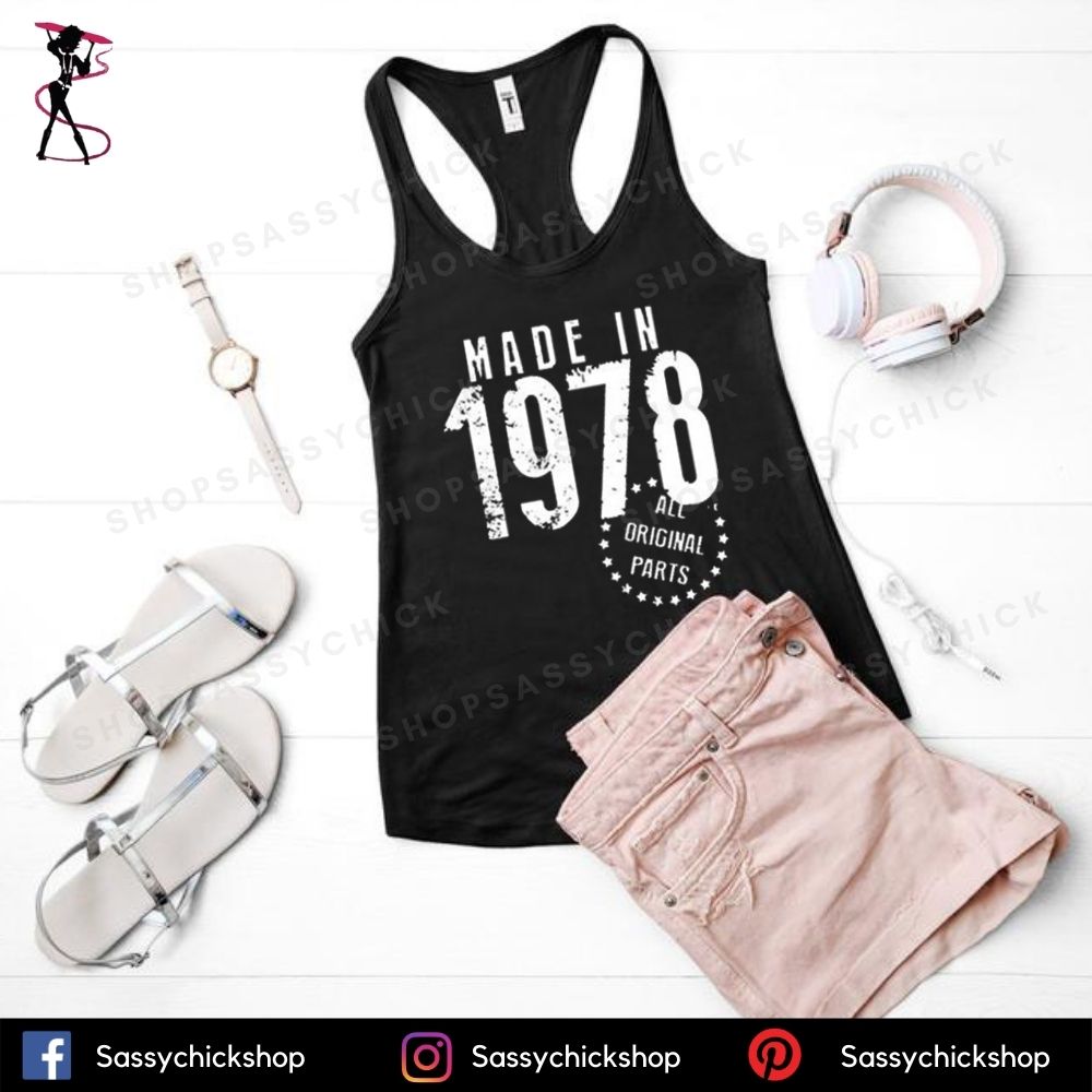 Made In 1978 Tanks - Shop Sassy Chick