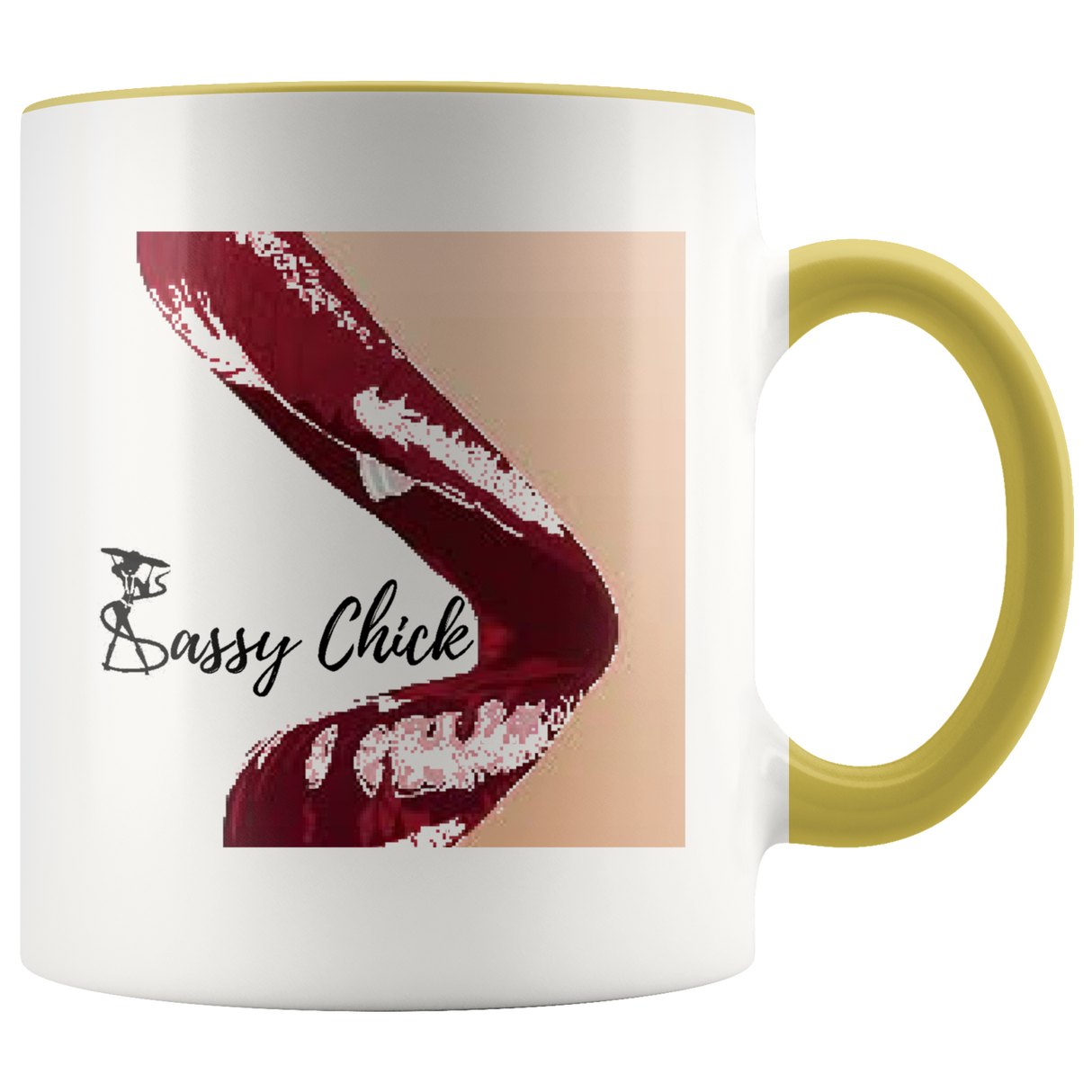 Sassy Chick Mug Ceramic Accent Mug - Yellow | Shop Sassy Chick