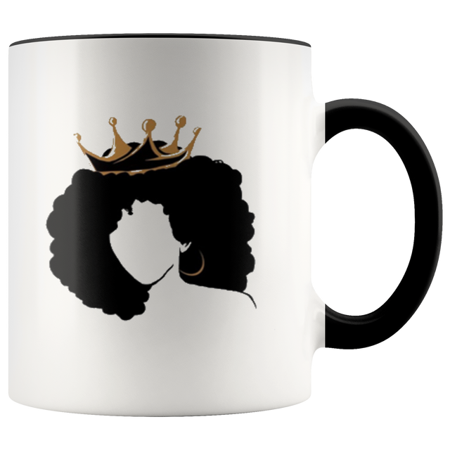 Lady Queen Afro Coffee Mug - Shop Sassy Chick
