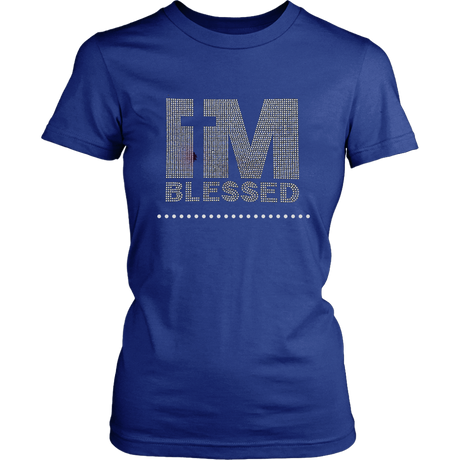 I'm Blessed Women's Unisex T-Shirt - Blue | Shop Sassy Chick