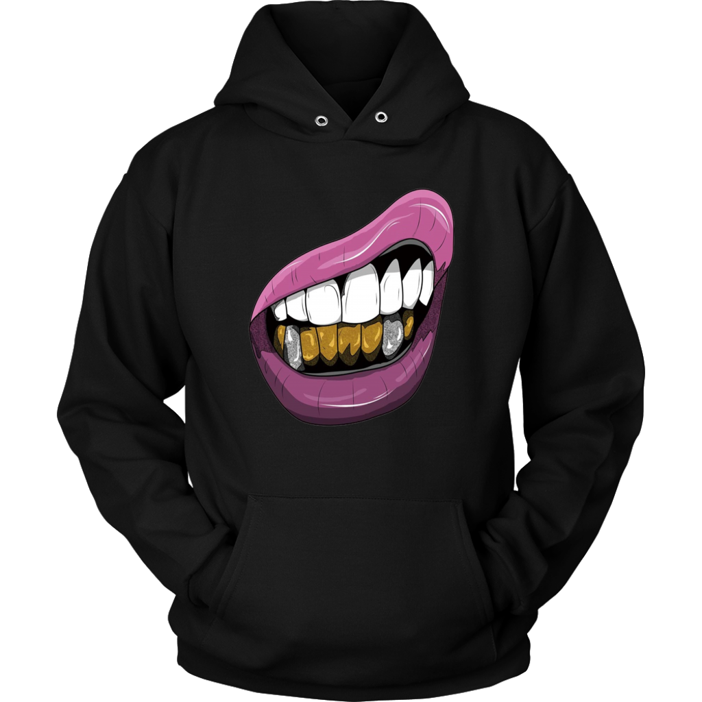 Purple Lips Hoodies