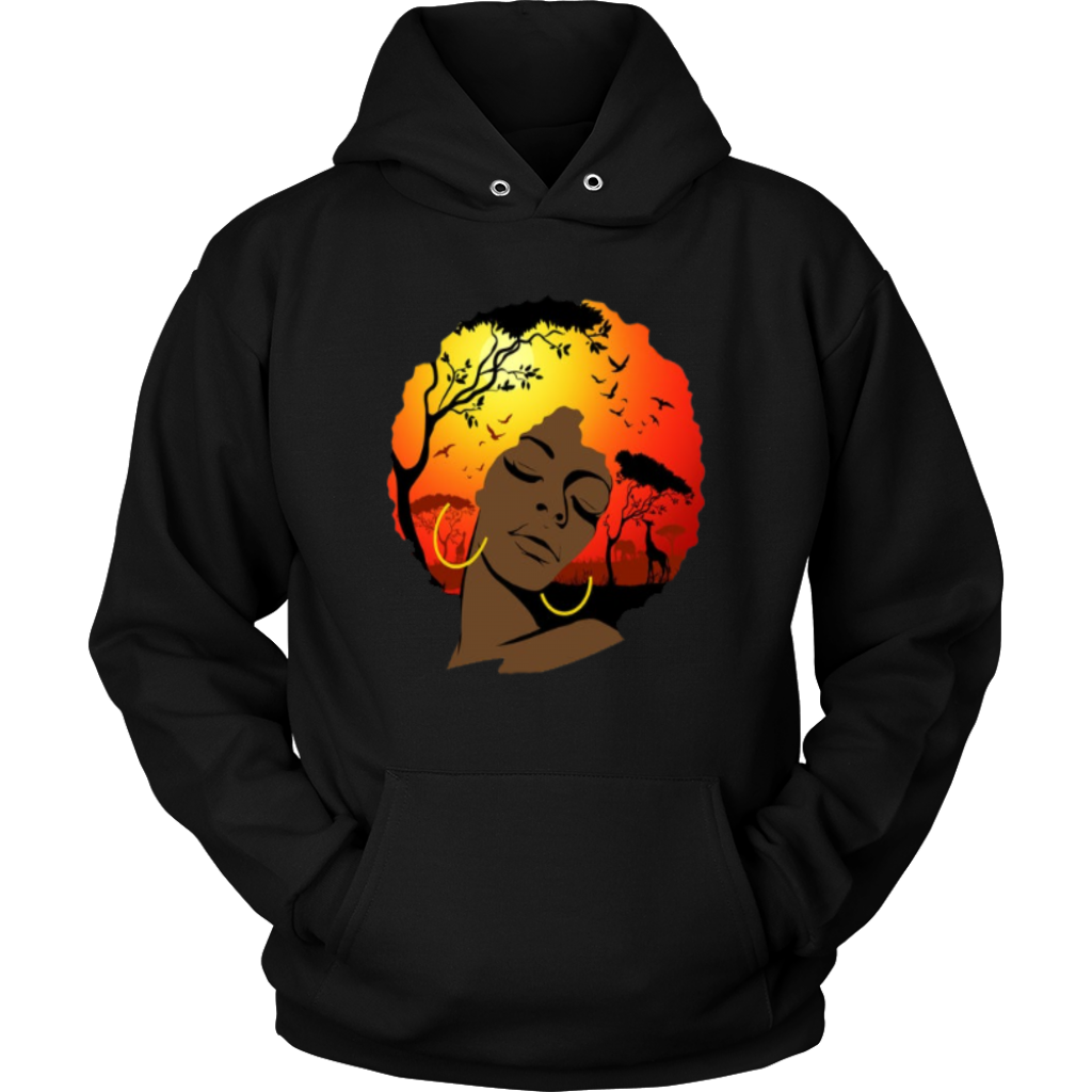 Afro Lady Hoodies