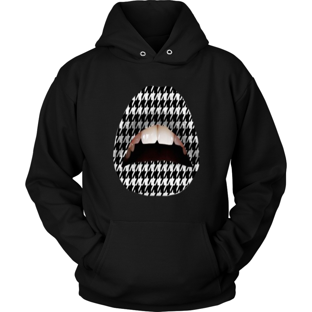 B&W Lips Hoodies