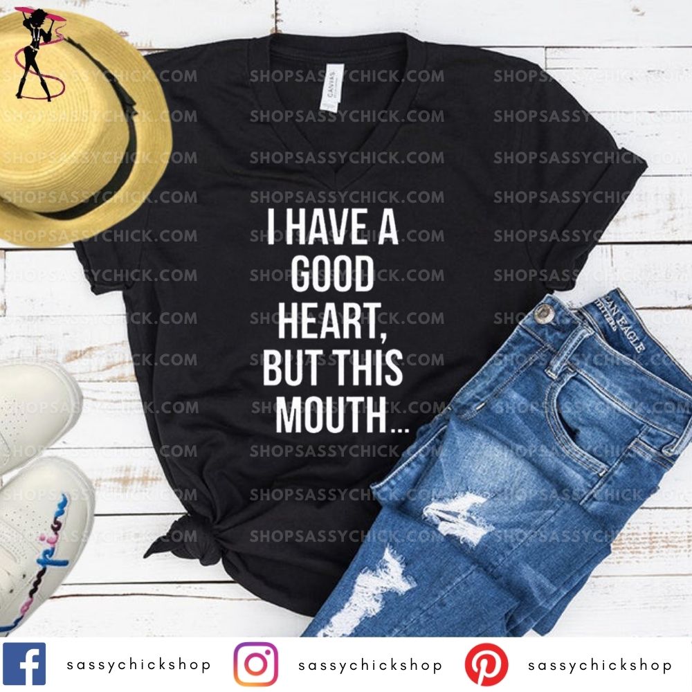 Good Heart V-Neck - Shop Sassy Chick