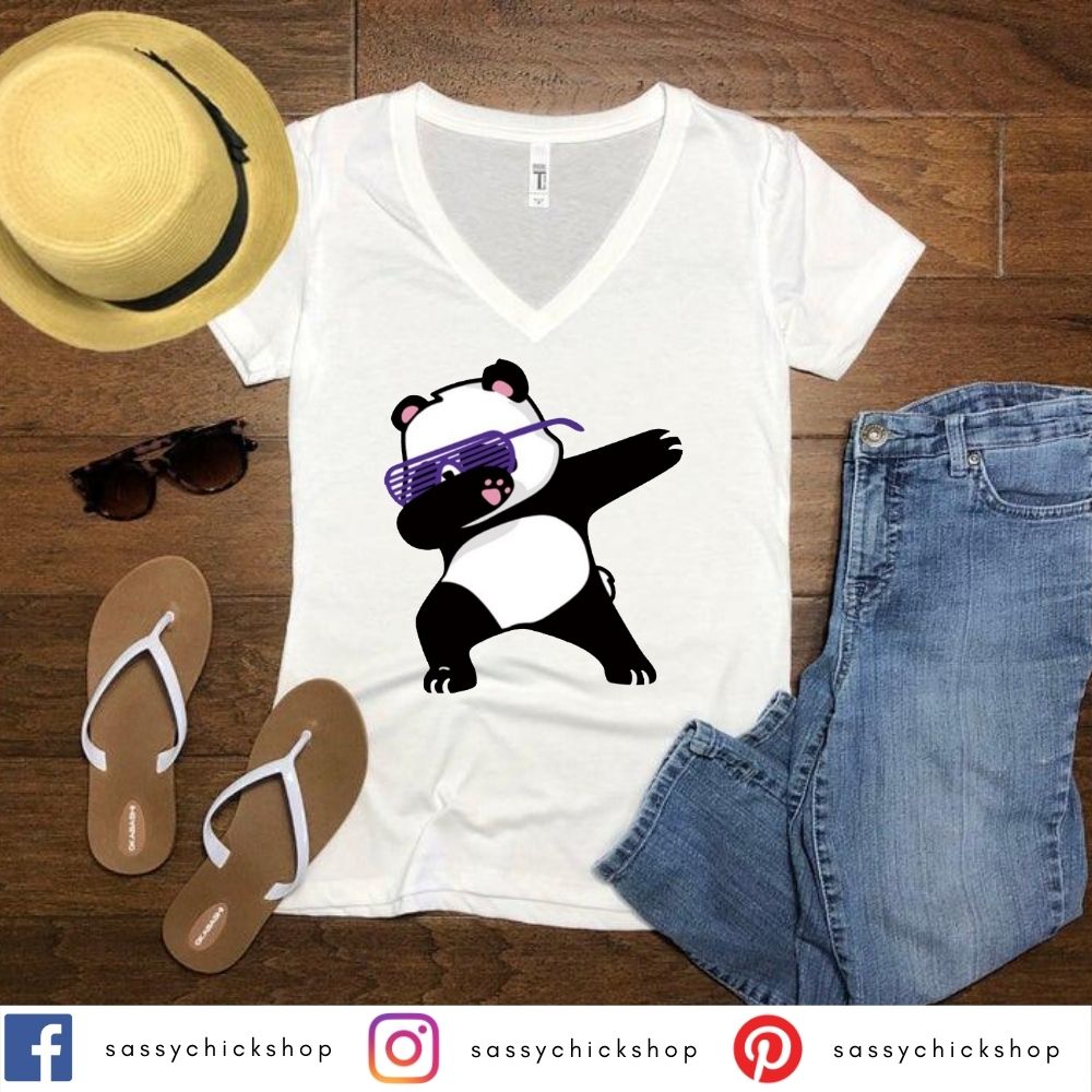 PANDA DAB V-Neck - Shop Sassy Chick