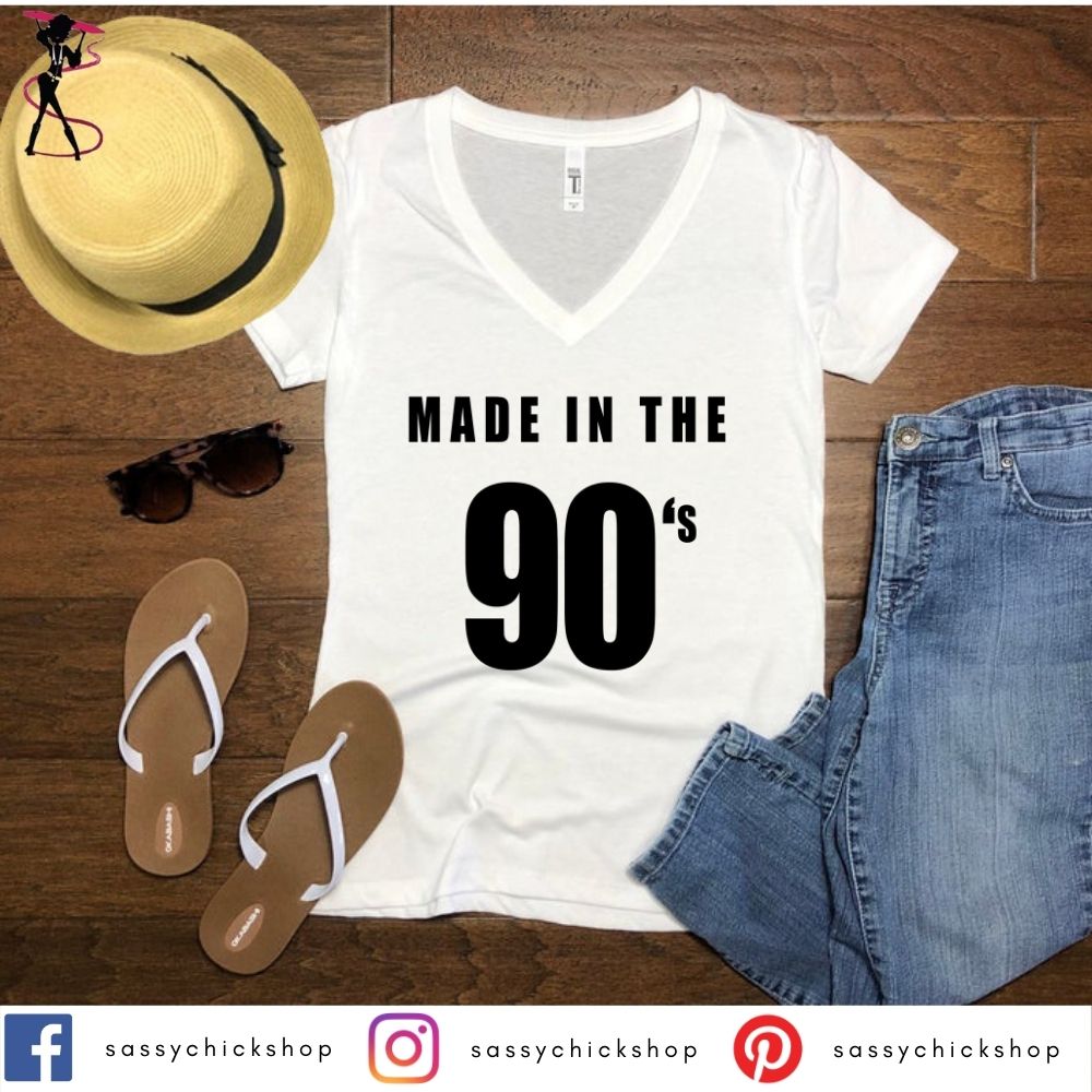 Made In The 90's V-Neck - Shop Sassy Chick