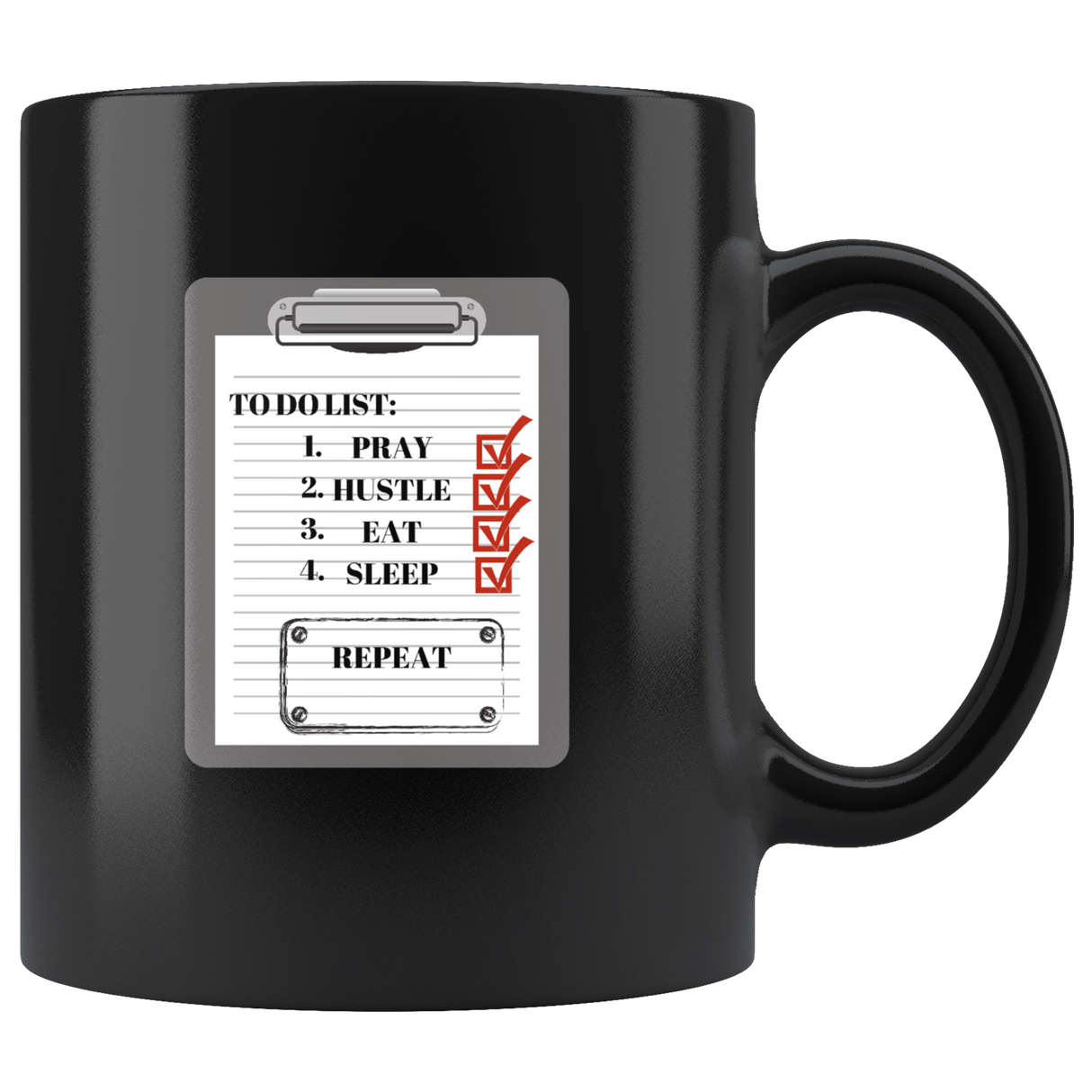 To Do List Mug Ceramic Black Mug | Shop Sassy Chick