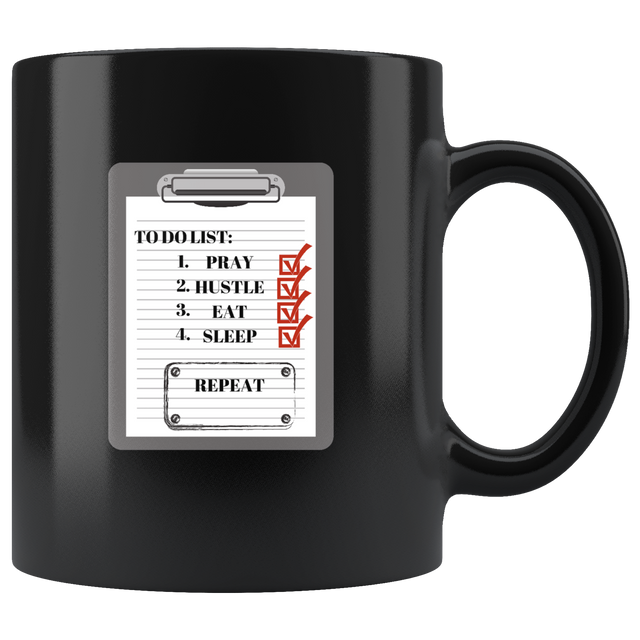 To Do List Mug Ceramic Black Mug | Shop Sassy Chick