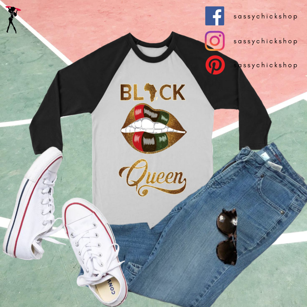 BLACK Queen Long Sleeves - Shop Sassy Chick