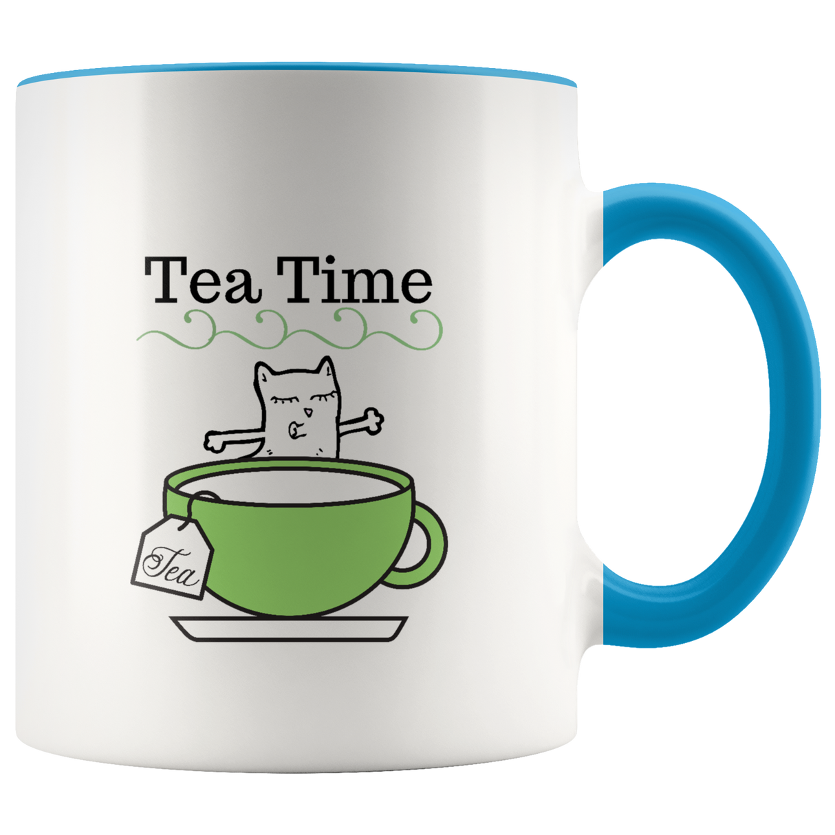 Mug Tea Ceramic Accent Mug - Blue | Shop Sassy Chick