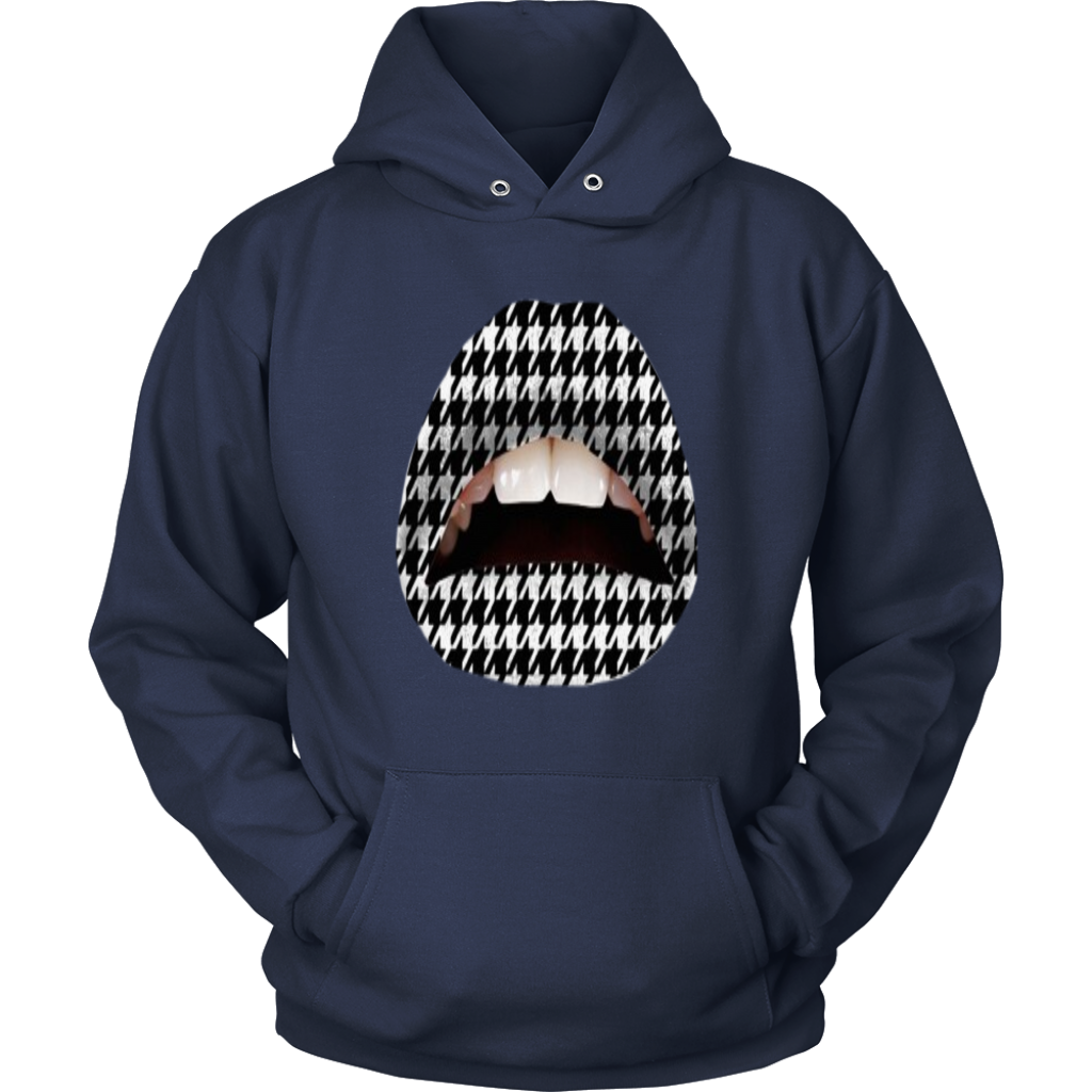 B&W Lips Hoodies