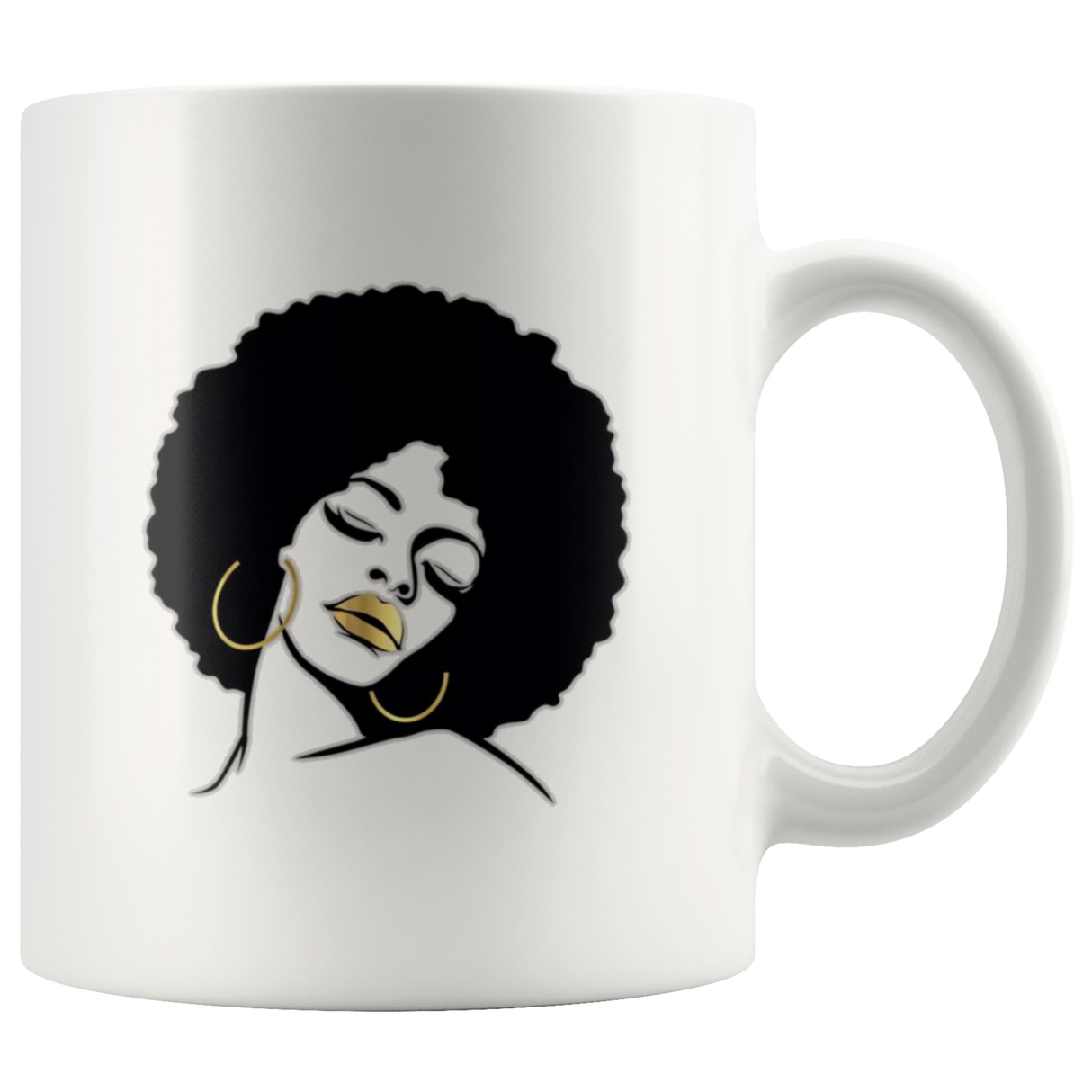 Afro Lady Cute Coffee Mug - Shop Sassy Chick