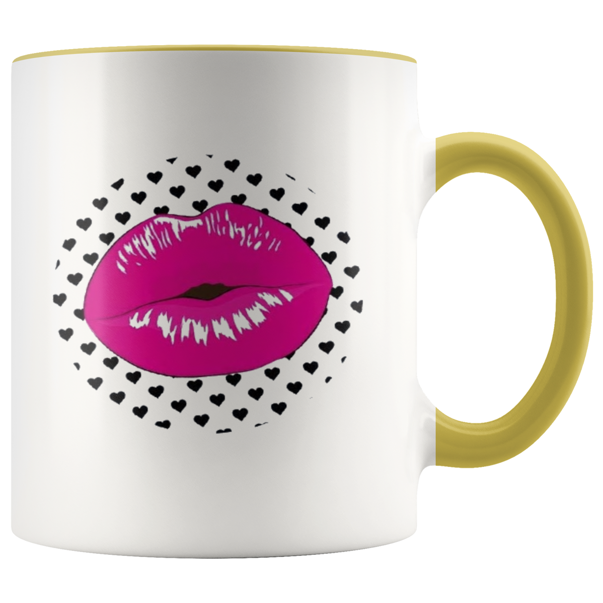 Pink Lip Polka Coffee Mug - Shop Sassy Chick