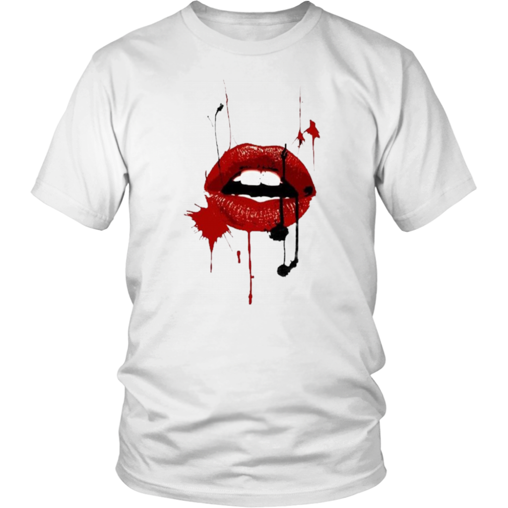 Black Red Lips T-Shirt - Shop Sassy Chick