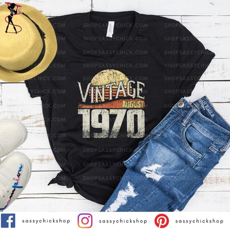 Vintage 1970 V-Neck - Shop Sassy Chick