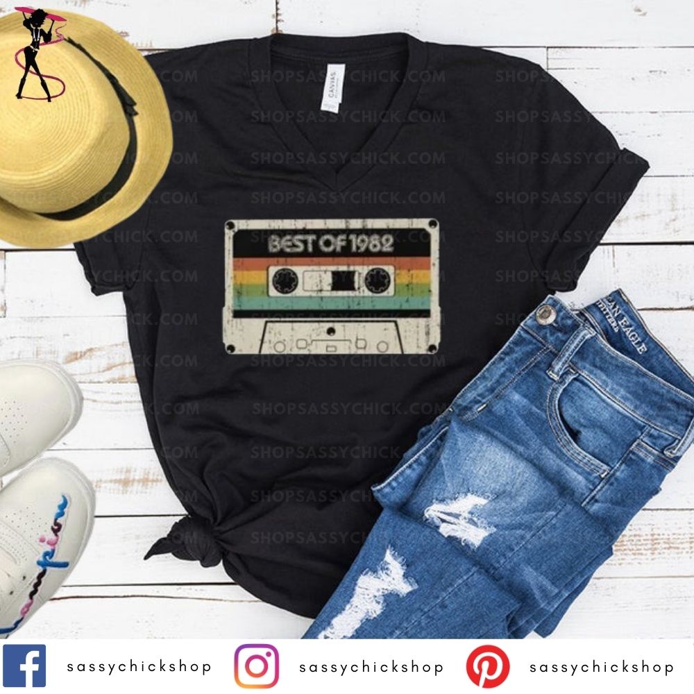Best Of 1982 V-Neck - Shop Sassy Chick