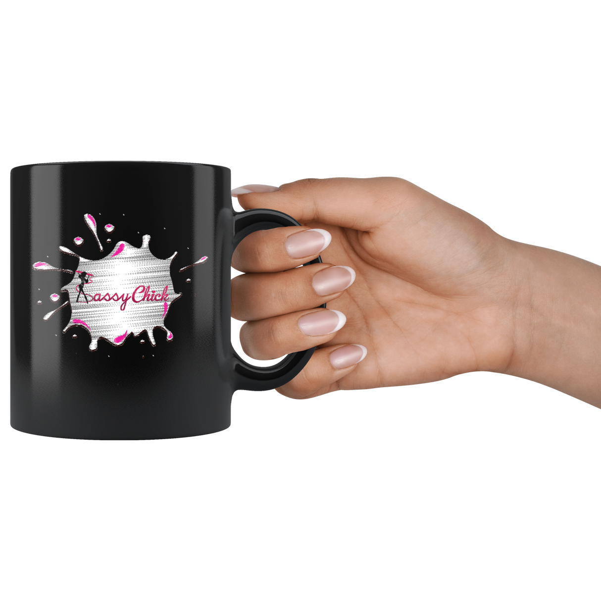 Mug Slash Ceramic Black Mug | Shop Sassy Chick