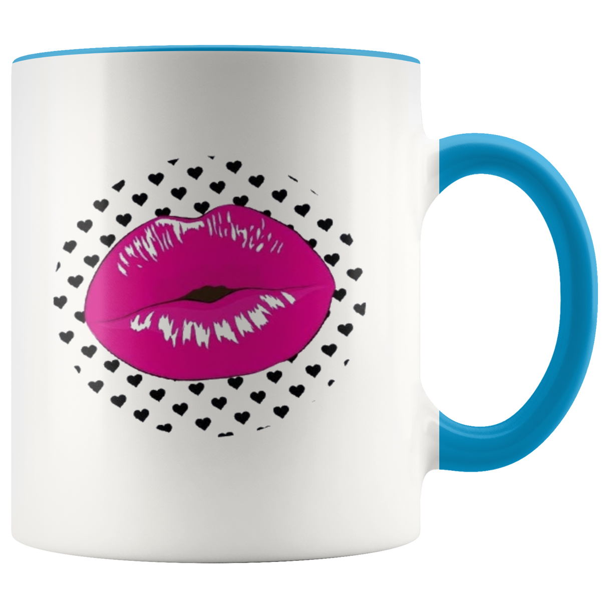 Pink Lip Polka Coffee Mug - Shop Sassy Chick