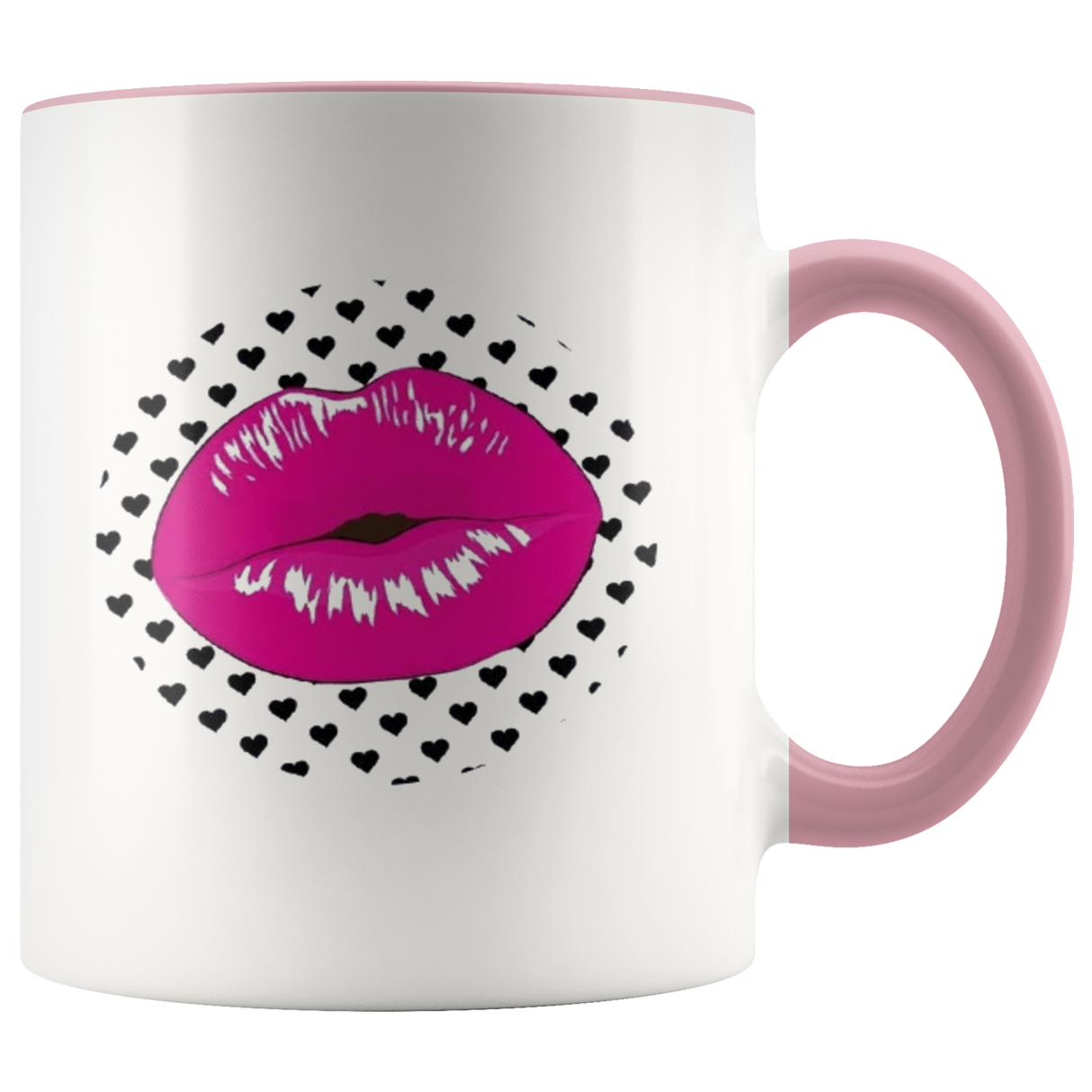 Pink Lip Polka Coffee Mug - Shop Sassy Chick