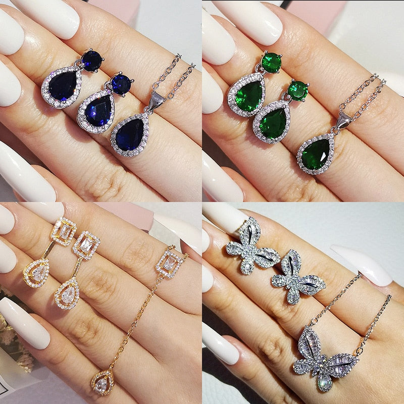 Collection of 925 Sterling Silver Jewelry Set