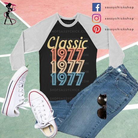 Classic 1977 Long Sleeves - Shop Sassy Chick