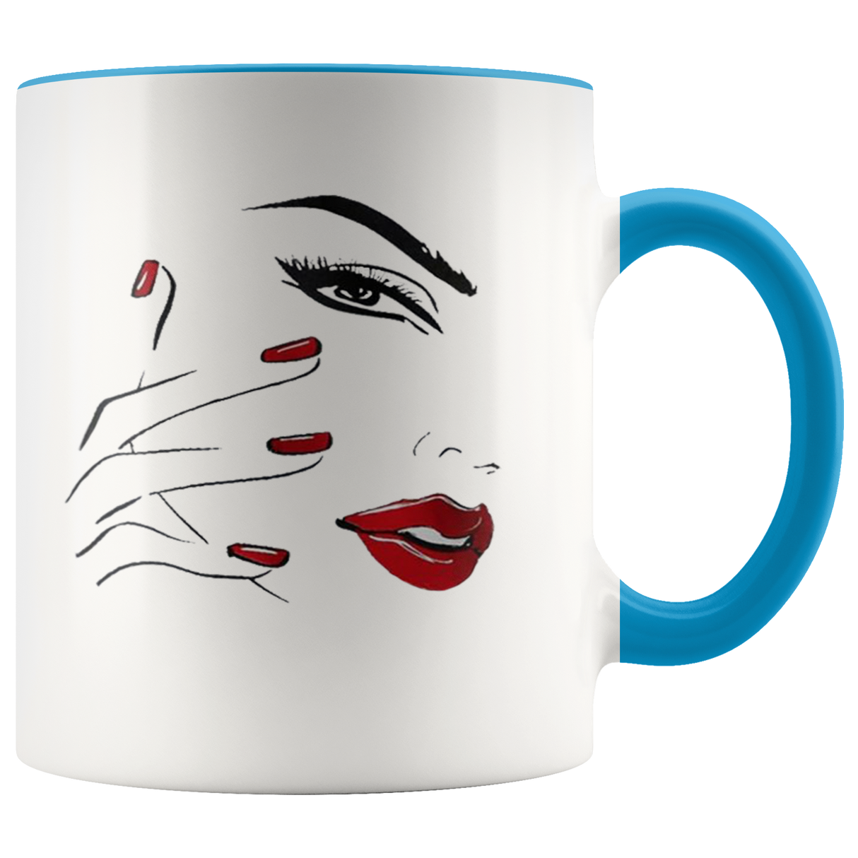 Red Nail Lips Mugs - Shop Sassy Chick