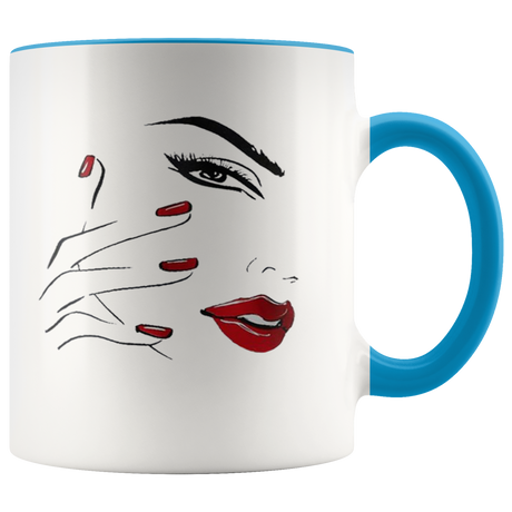 Red Nail Lips Mugs - Shop Sassy Chick