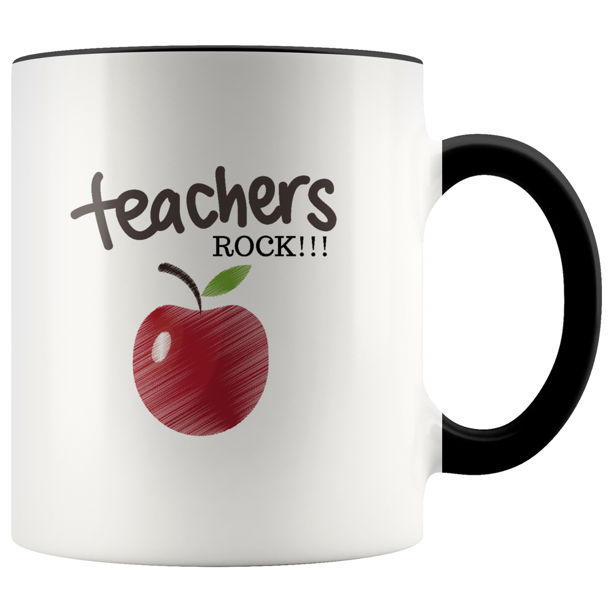 Teachers Rock Mug Ceramic Accent Mug - Black | Shop Sassy Chick