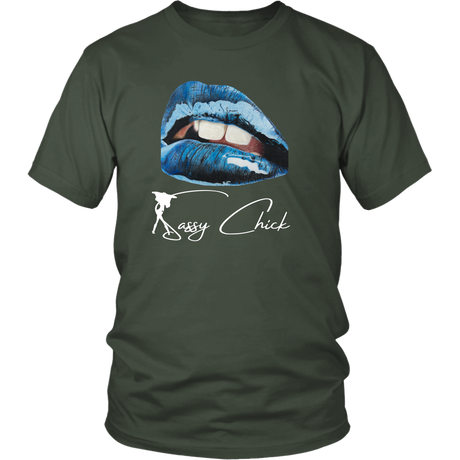 Blue Lips T-Shirt - Shop Sassy Chick