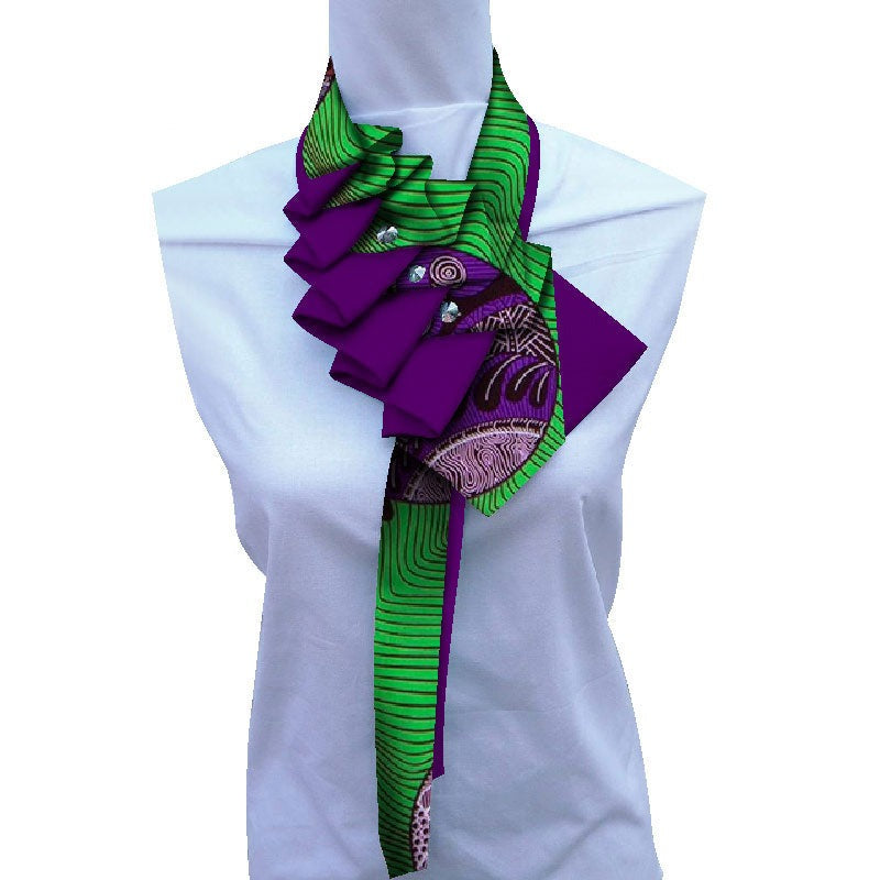Green Purple African Handmade Necklace