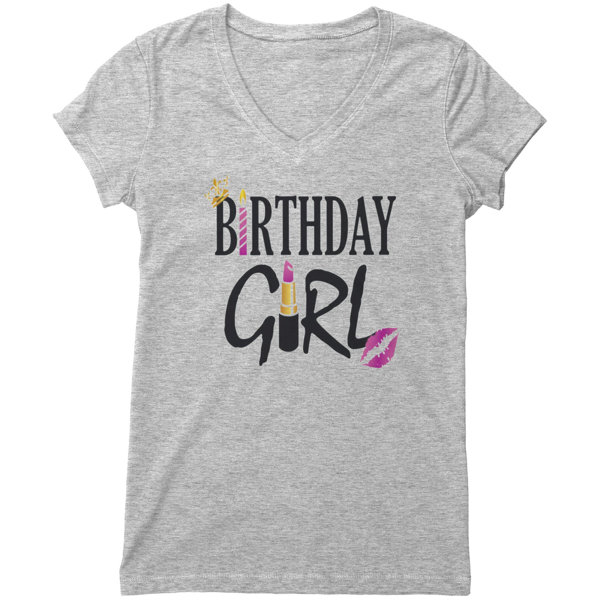 Birthday Girl V-neck Shirt