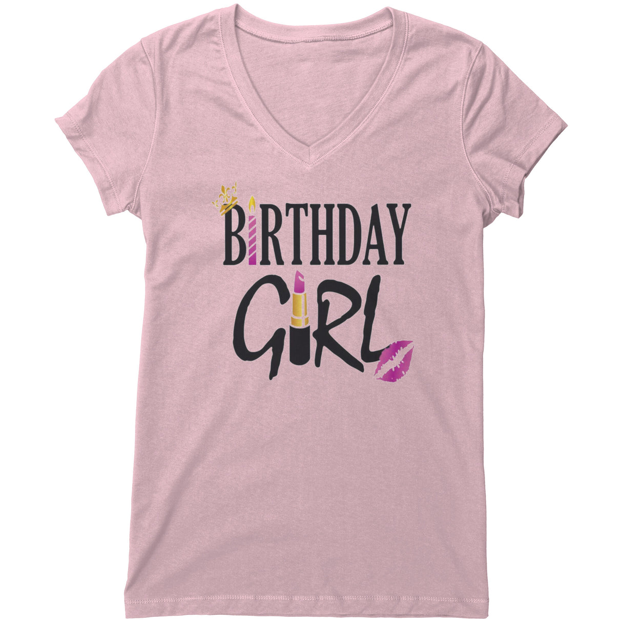 Birthday Girl V-neck Shirt