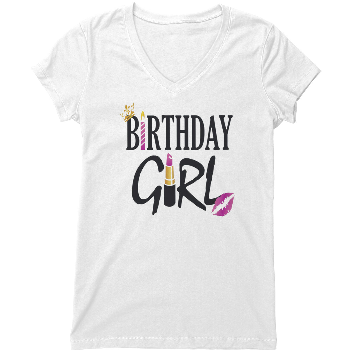 Birthday Girl V-neck Shirt