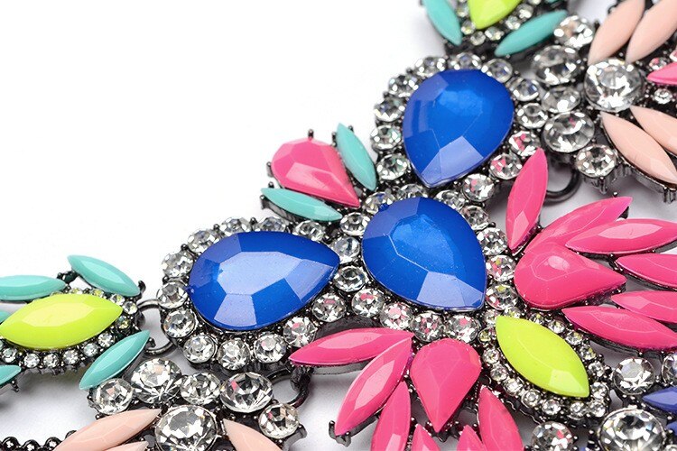 Closed up view of Bohemian Crystal Necklace