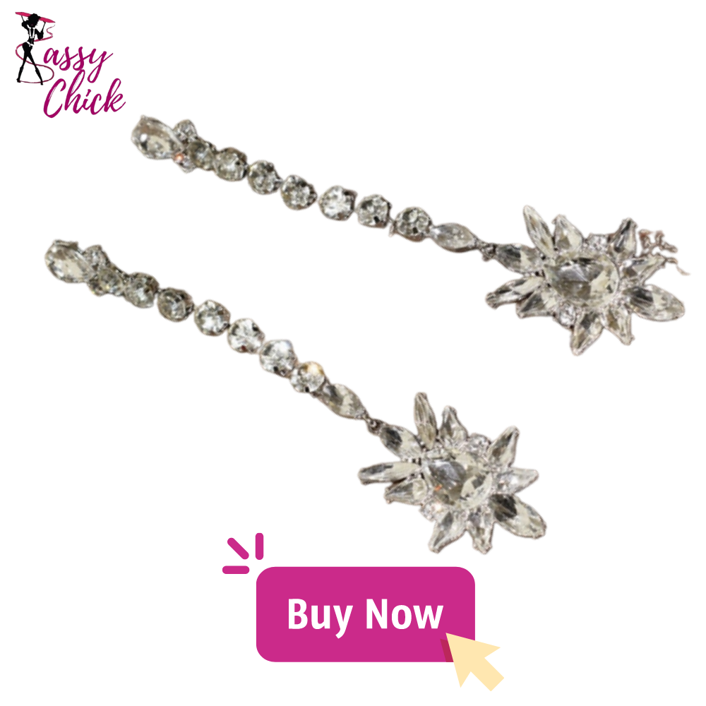 Crystal Long Chain Dangle Earrings