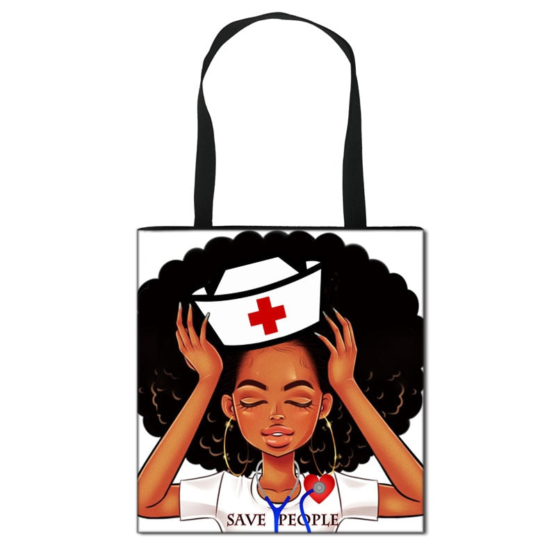 Nurse Cute Printed Tote Bag