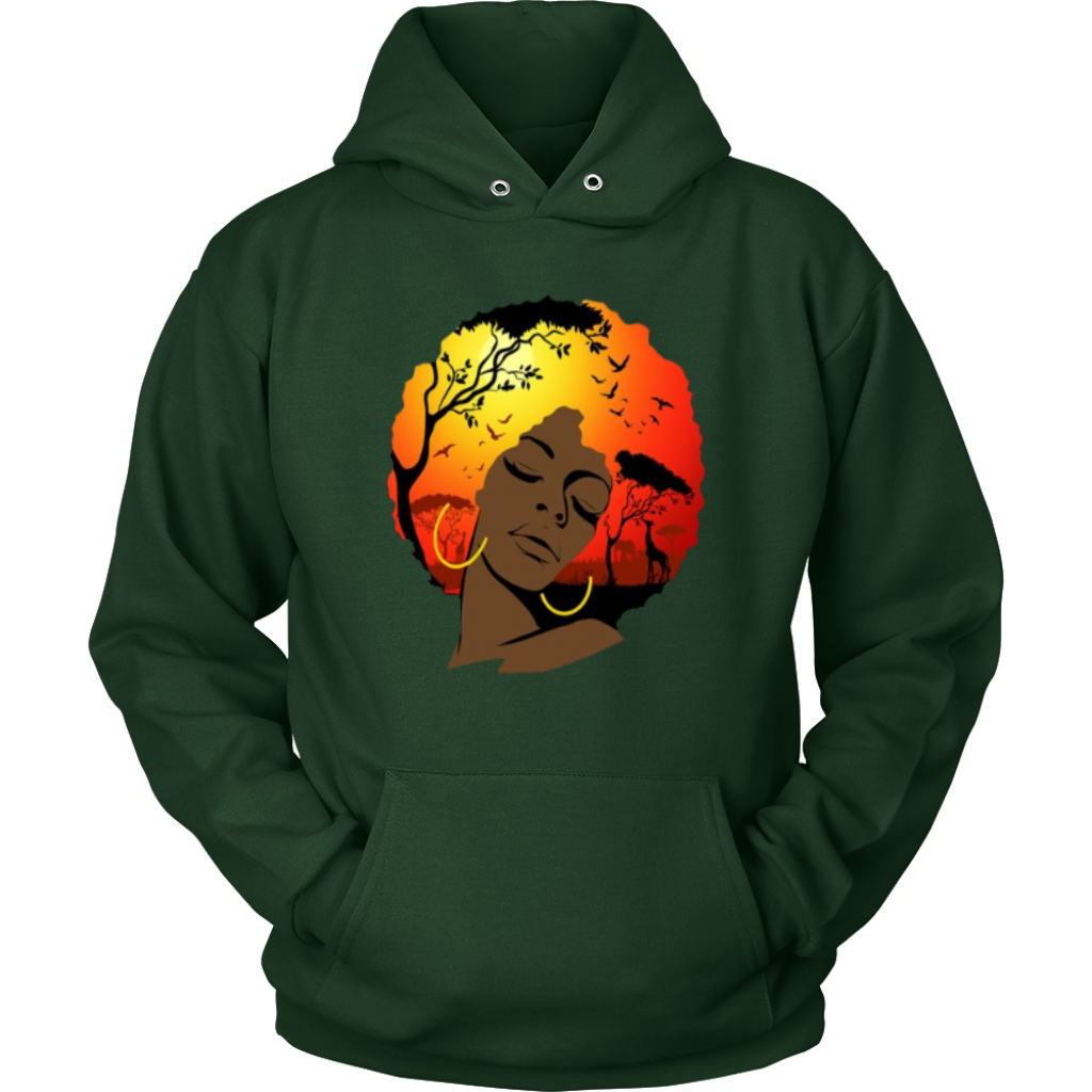 Afro Lady Hoodies