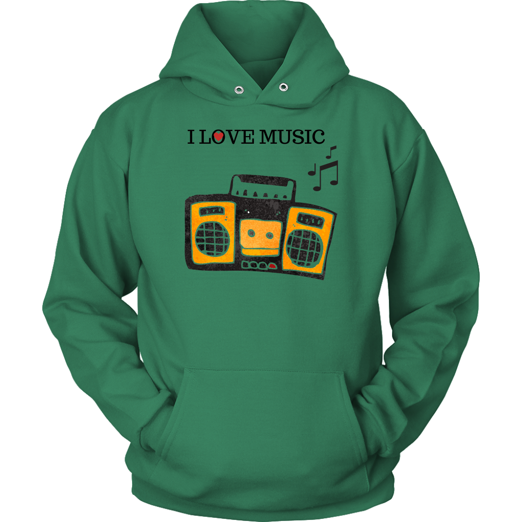 I Love House Music Hoodie