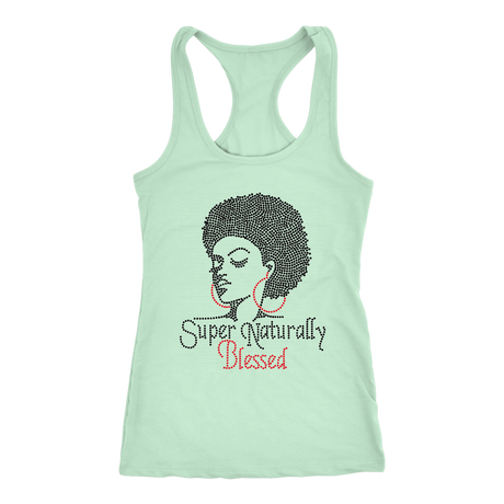 Super Natural Racerback Tank Top -Mint | Shop Sassy Chick
