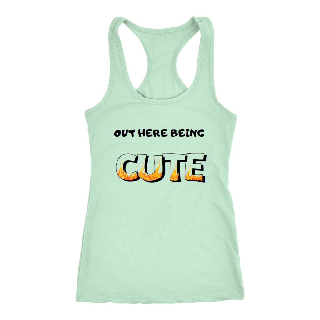 Out Here Being Cute Tanks