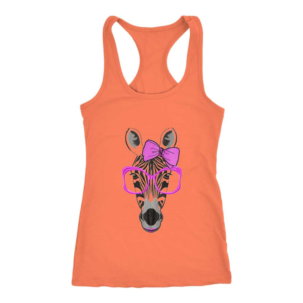 Zebra Racerback Tank Top- Orange | Shop Sassy Chick