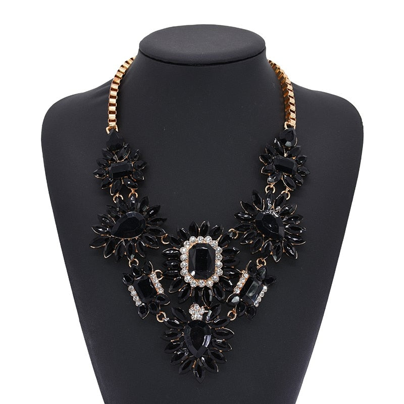 Black Ethnic Maxi Necklace