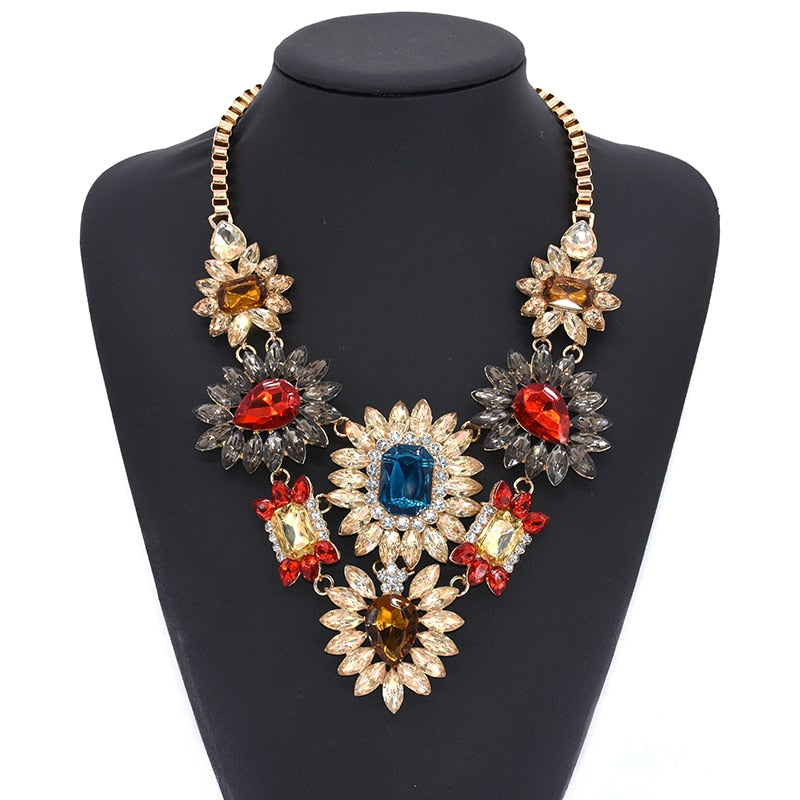 Multicolor Ethnic Maxi Necklace