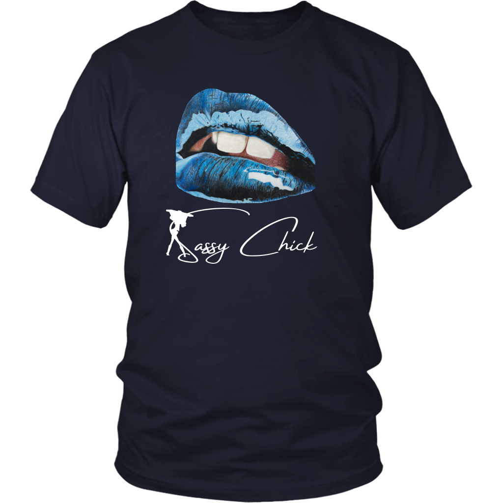 Blue Lips T-Shirt - Shop Sassy Chick
